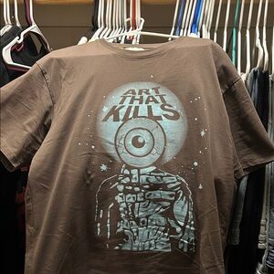Gallery Brown T-Shirt with Artistic Eye Design